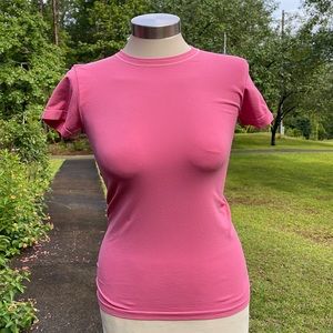 Pink short sleeve Banana Republic tee size small.